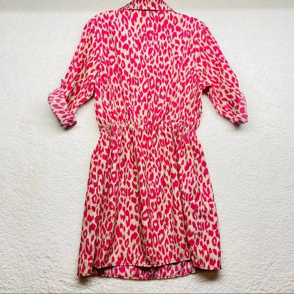 BeBop Cheetah Print Dress - Pink Juniors Size Medium - Picture 4 of 9